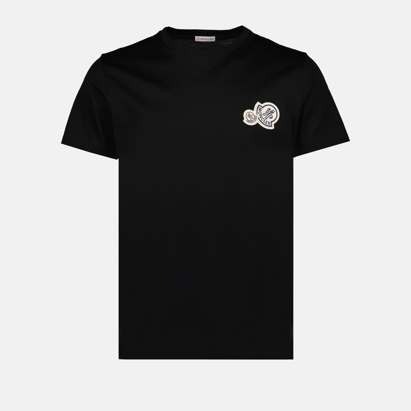 Tシャツ T-shirt à double logo Moncler 黒 Homme