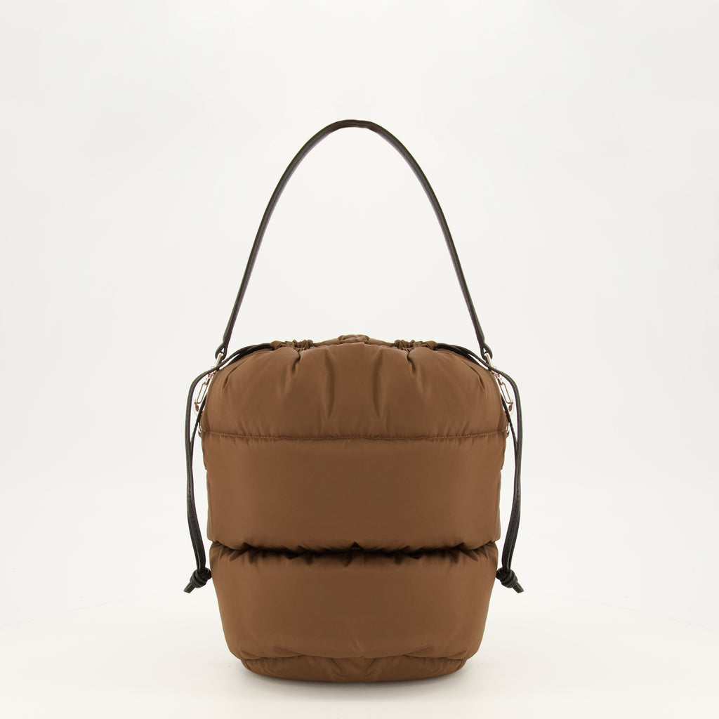 Sacs seau Saco Bucket Caradoc em Nylon Castanho Moncler Marron Femme