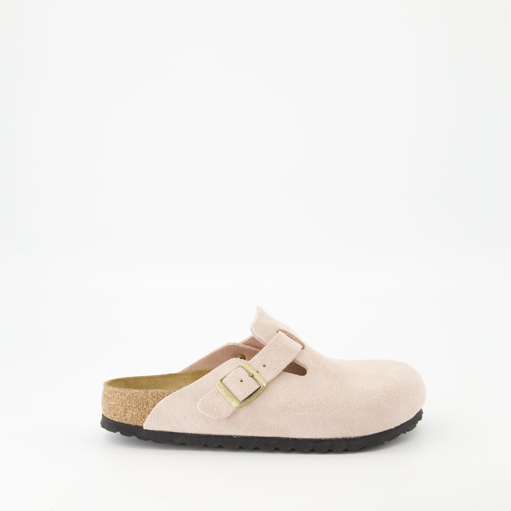 Chaussures ouvertes Mules Boston Birkenstock Rose Femme