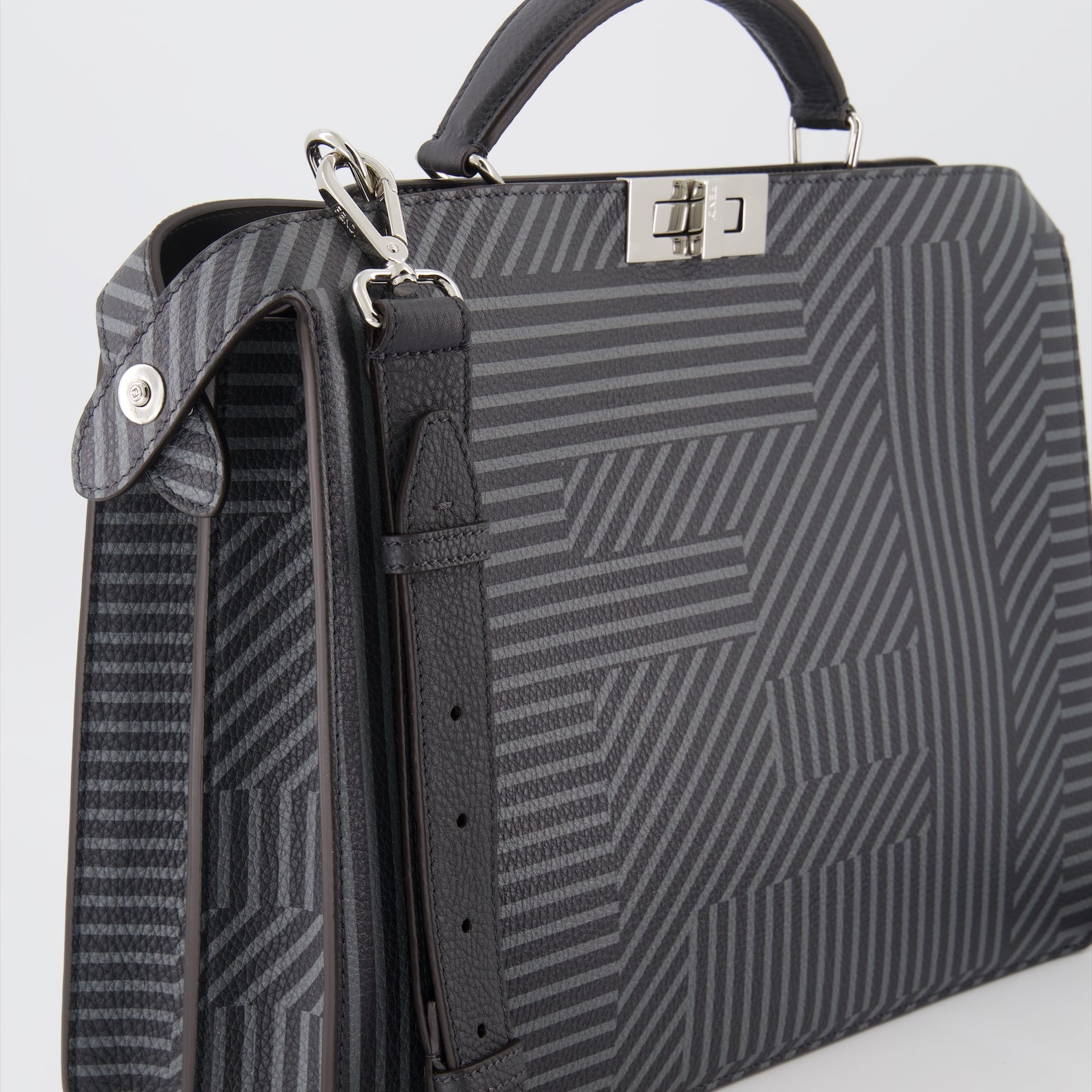 Bolsas tote Peekaboo ISeeU Bag Fendi Cinza Homme