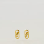 Image de l'article Boucles d'oreilles O'Lock doré de la marque Fendi pour Femme - Saison Automne-Hiver 2025 - Vue de Dos