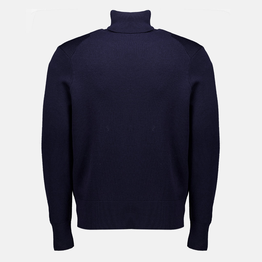 Maille Pullover de Lã Azul Marinho Ami PARIS Bleu foncé Homme