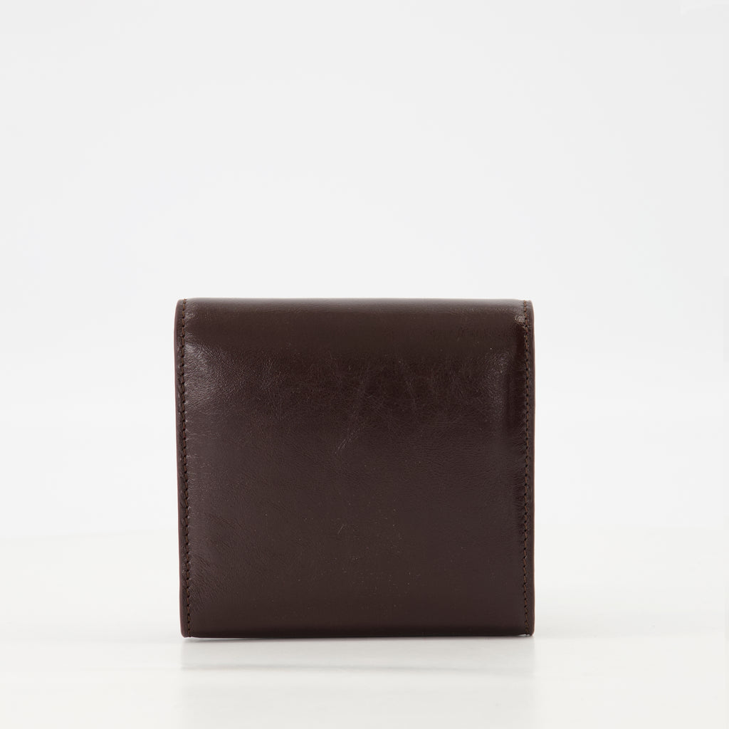 スモールレザーグッズ Portefeuille en cuir Paris Paris Ami PARIS ボルドー ユニセックス