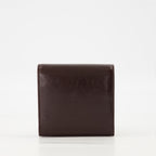 スモールレザーグッズ Portefeuille en cuir Paris Paris Ami PARIS ボルドー ユニセックス