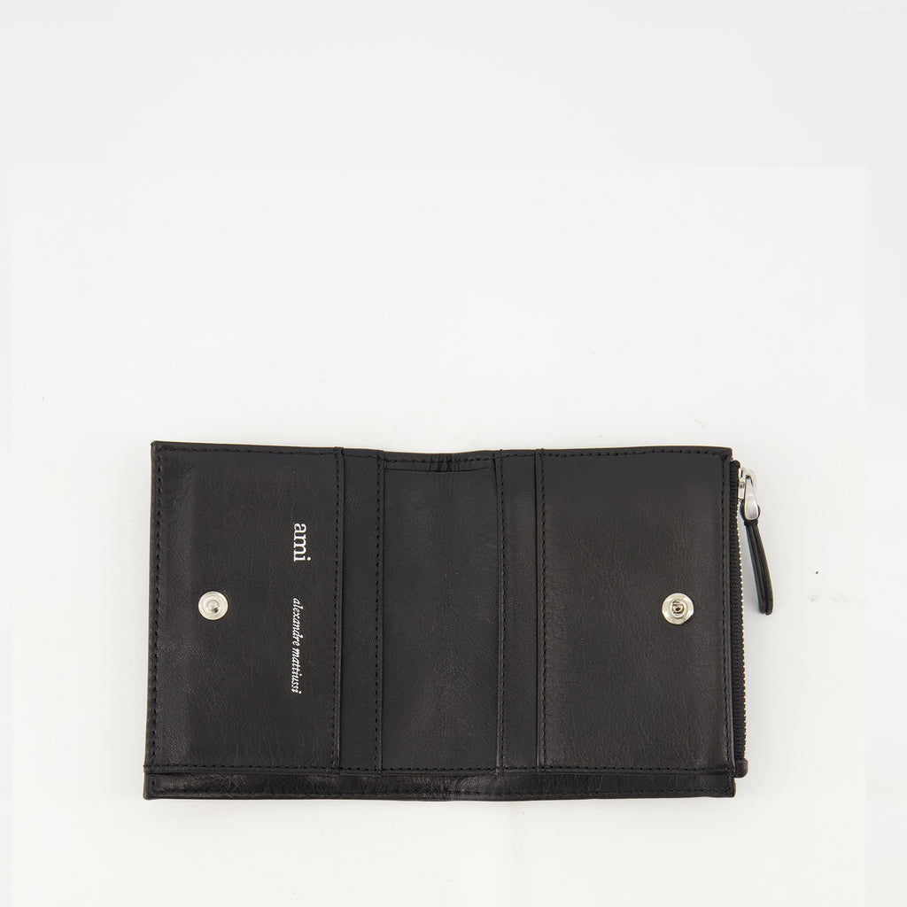 Small leather goods Voulez-Vous Leather Wallet Ami PARIS Black Unisex