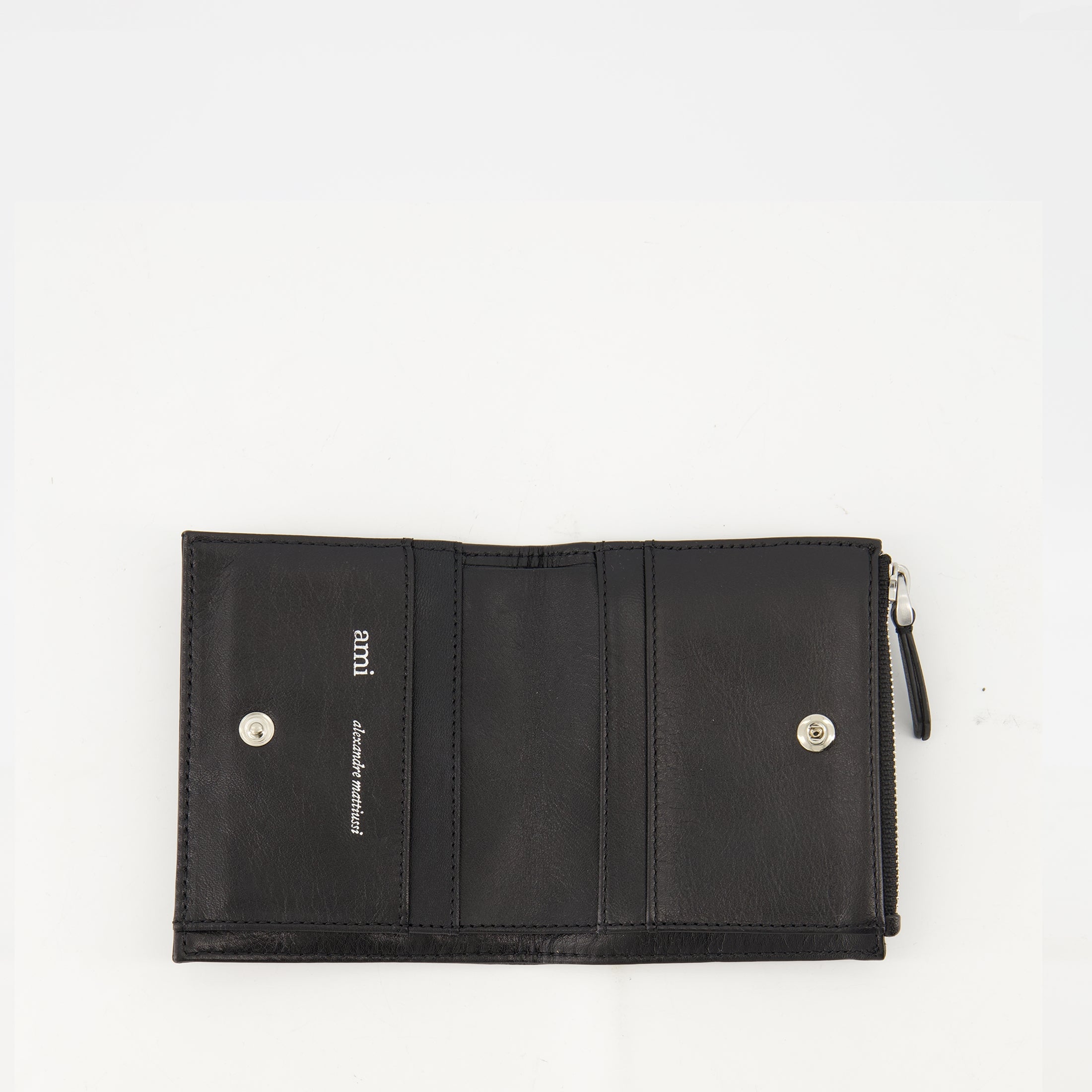 Small leather goods Voulez-Vous Leather Wallet Ami PARIS Black Unisex
