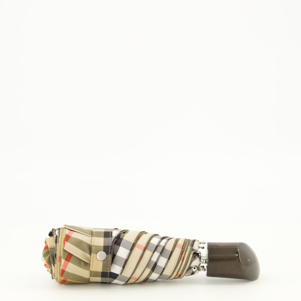 Lifestyle 체크 폴딩 우산 Burberry Beige Unisexe