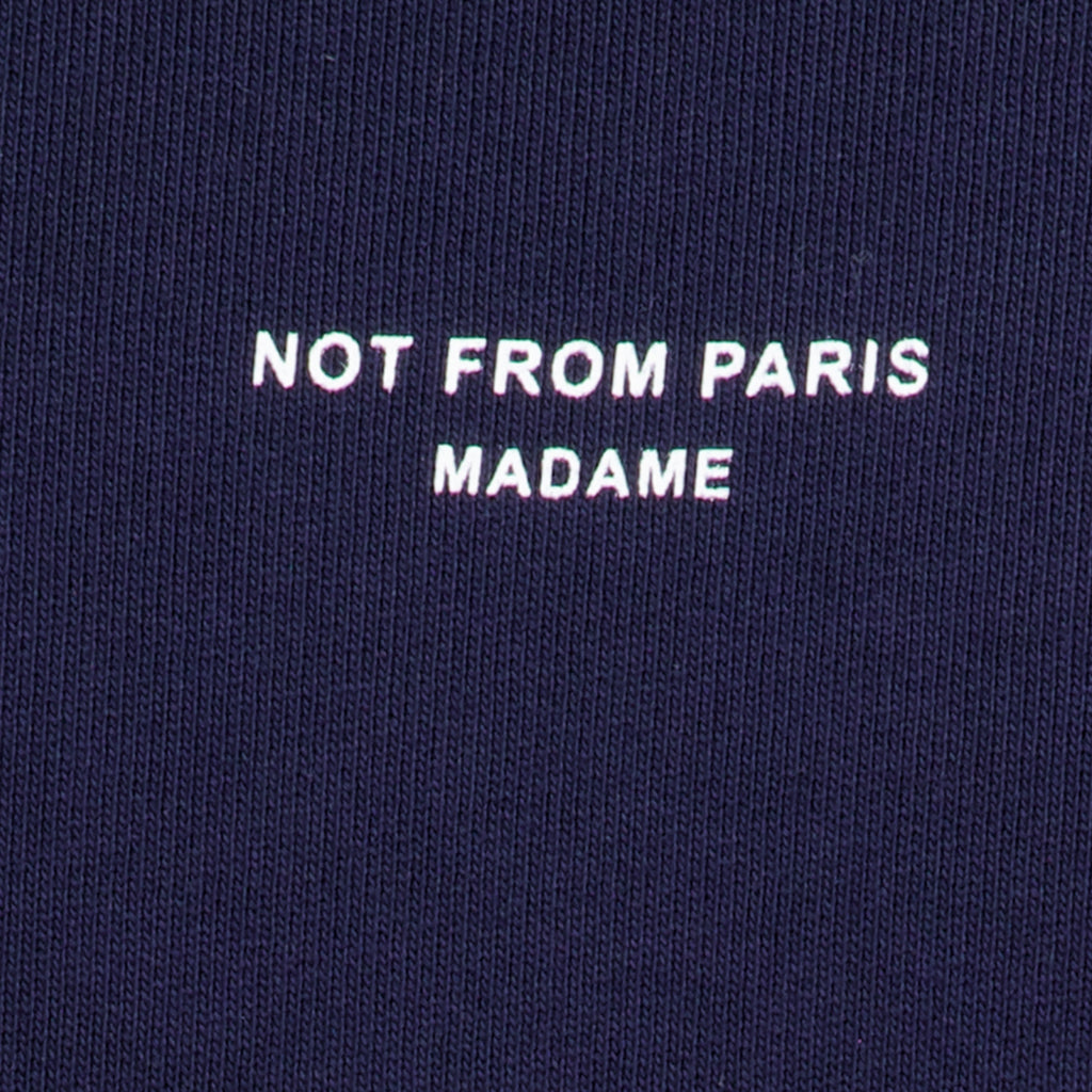 Sweatshirts ネイビーブルーのスローガンスウェットシャツ Drole De Monsieur Bleu foncé Homme