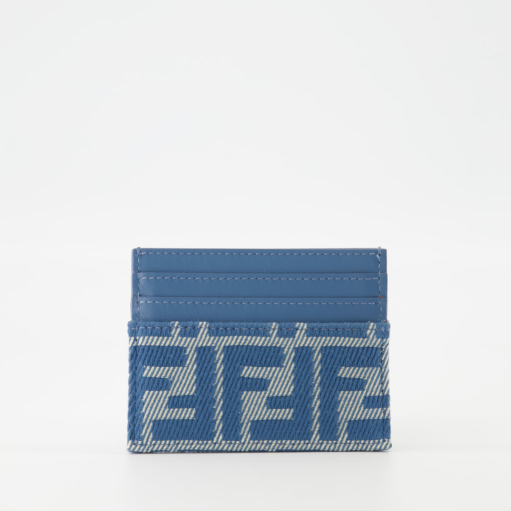 Pequeños artículos de cuero Porte-cartes Baguette Fendi Azul Femme