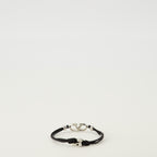 Imagen del brazalete VLogo con cordón negro de la marca Valentino Garavani para Hombre - Temporada Primavera-Verano 2026 - Vista Posterior