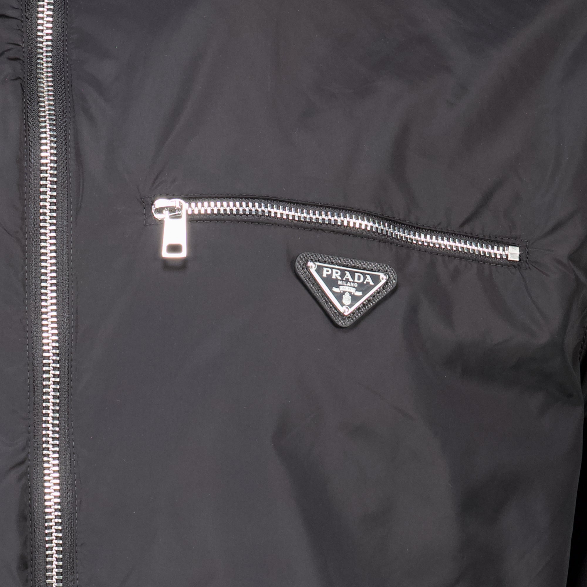 Vestes Veste zippée réversible noir Prada Noir Homme