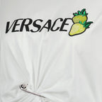 Camisetas T-shirt Crop Morango Versace Branco Femme