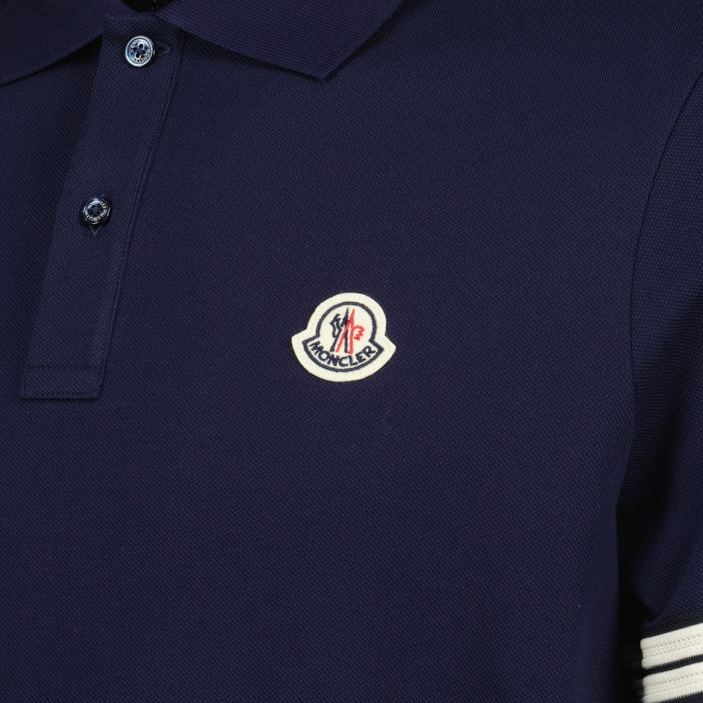 Polos Polo à logo Moncler Bleu foncé Homme