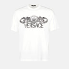 Tシャツ メデューサ オン チェーン Tシャツ Versace 白 Homme