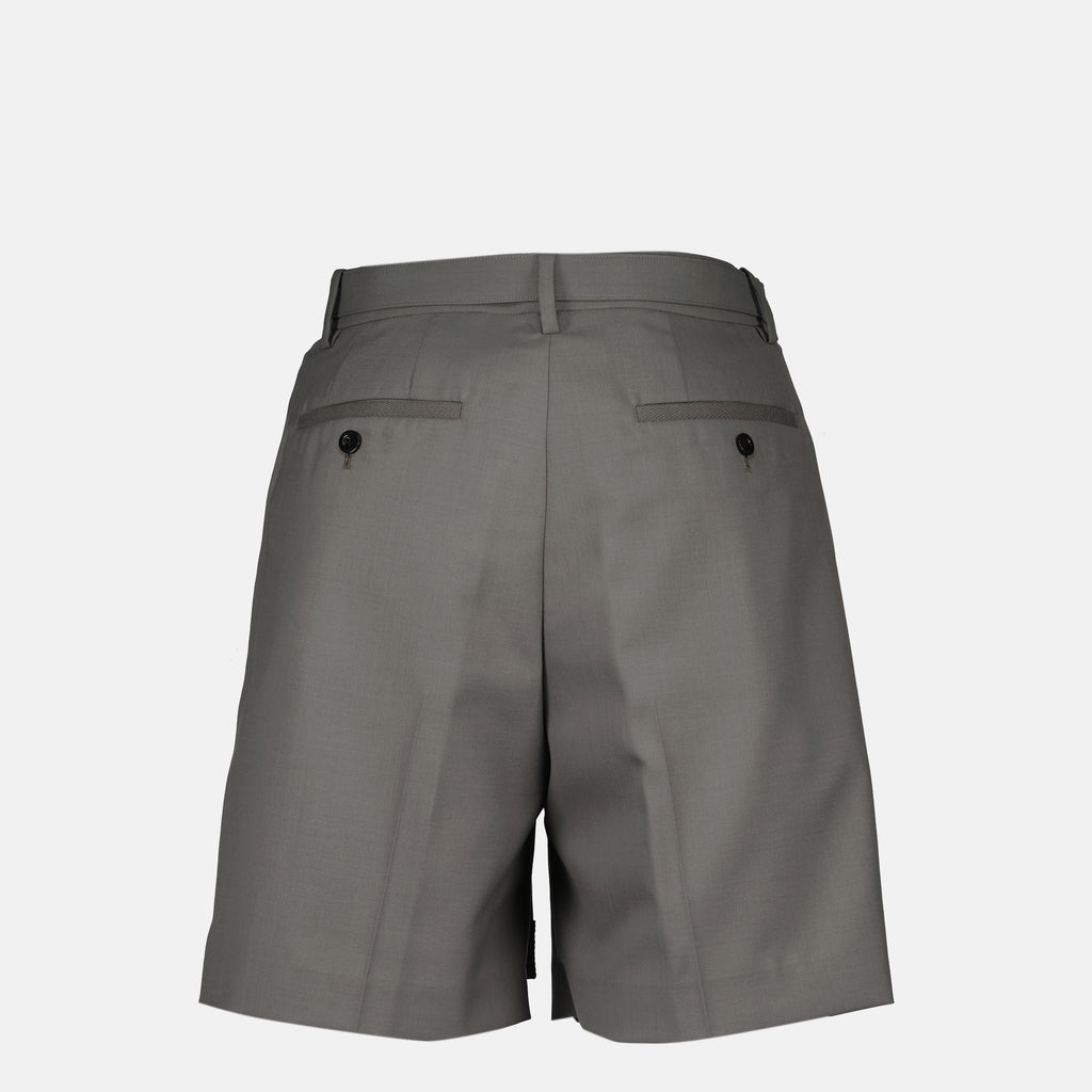 Shorts Short avec ceinture Sacai Gris Homme