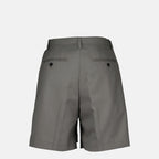 Pantalones Cortos Pantalones Cortos con Cinturón Sacai Gris Hombres