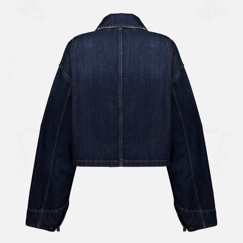 Vestes Dunkelblaue Jeansjacke Prada Bleu foncé Femme