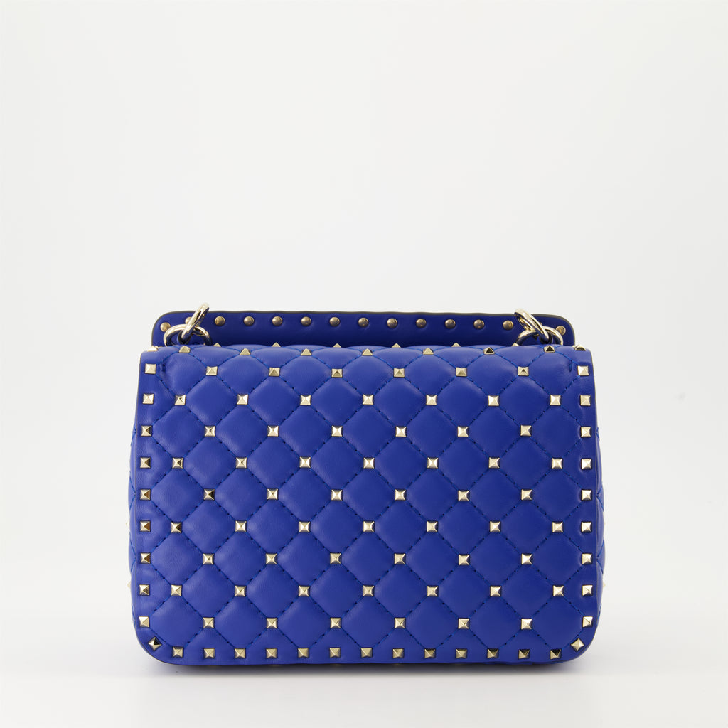 Sacs bandoulière Sac Rockstud Spike moyen Valentino Garavani Bleu Femme