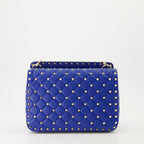 Sacs bandoulière Sac Rockstud Spike moyen Valentino Garavani Bleu Femme