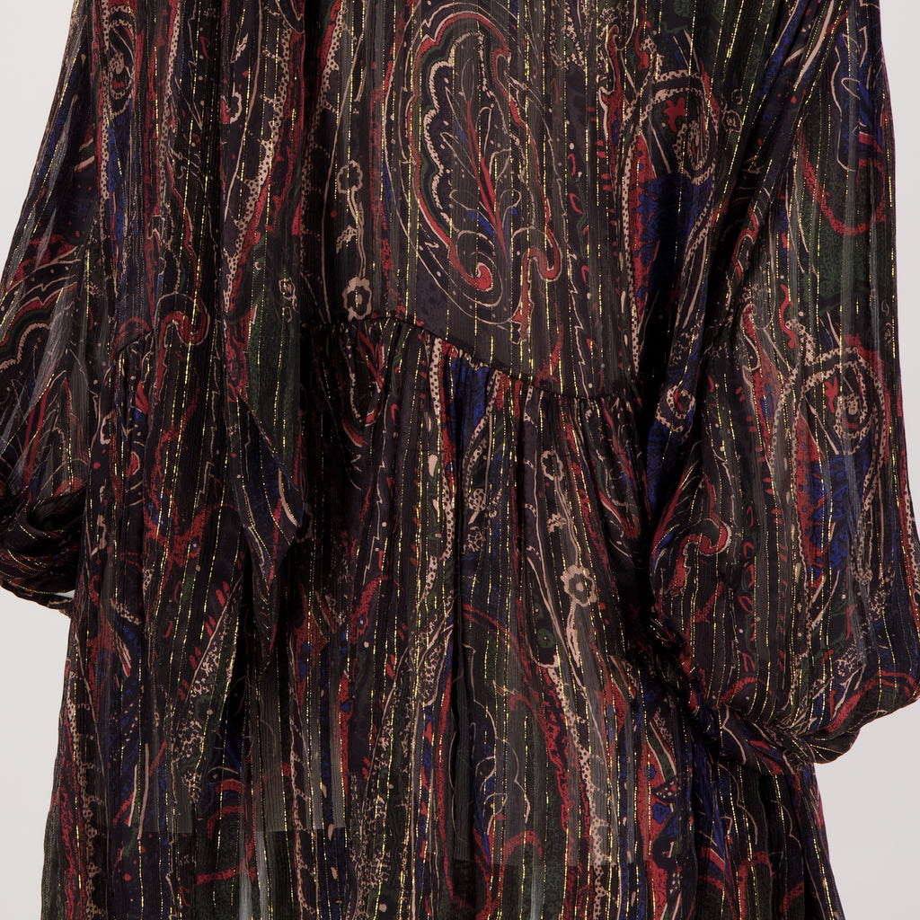 Abiti Abito Lavalier Saint Laurent Viola Femme