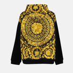 Felpe Hoodie Barocco Versace Giallo Femme