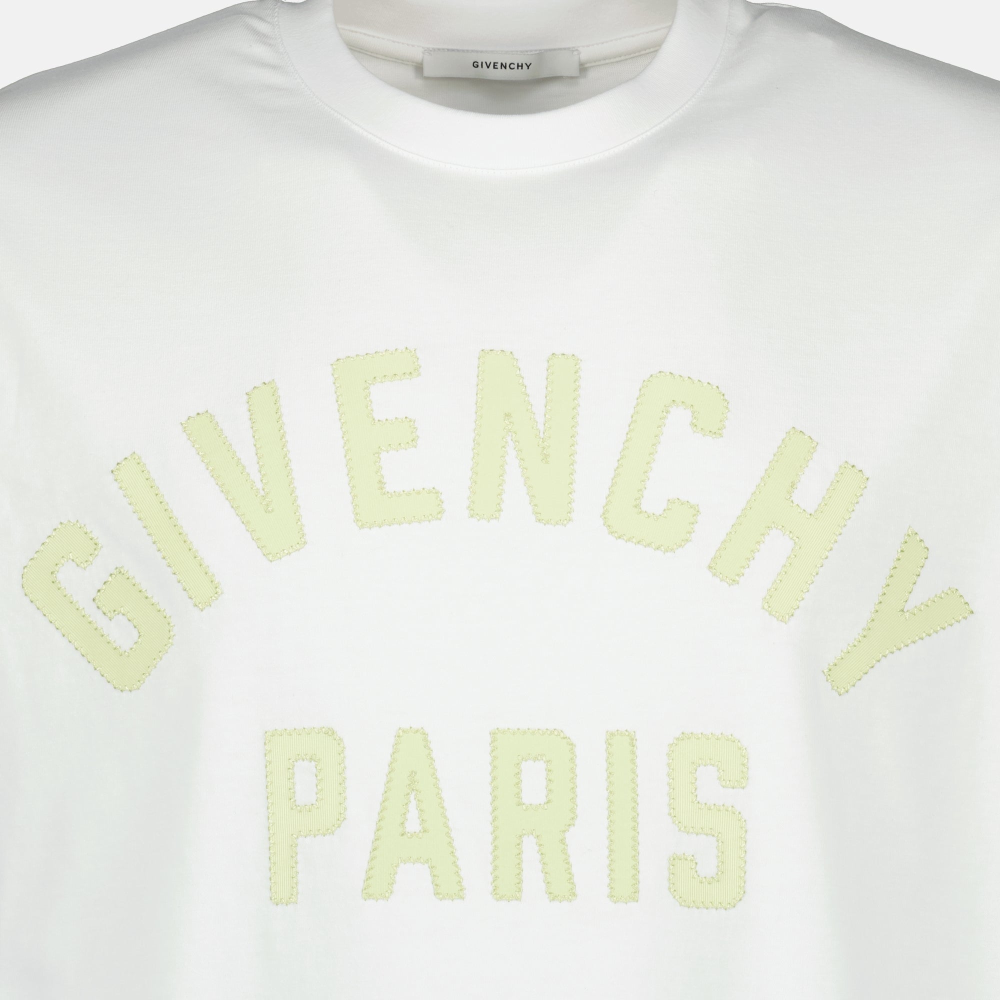Image de l'article T-shirt brodé blanc de la marque Givenchy pour Homme - Saison Printemps-Été 2026 - Vue détaillée_2