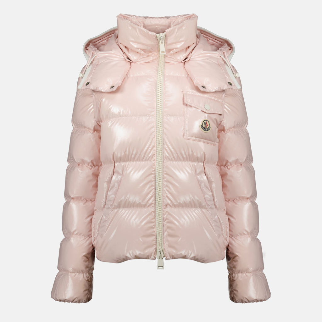 女性用モンクレールアンドロピンクダウンジャケットの画像 - 2026年春夏シーズン - 前面ビュー