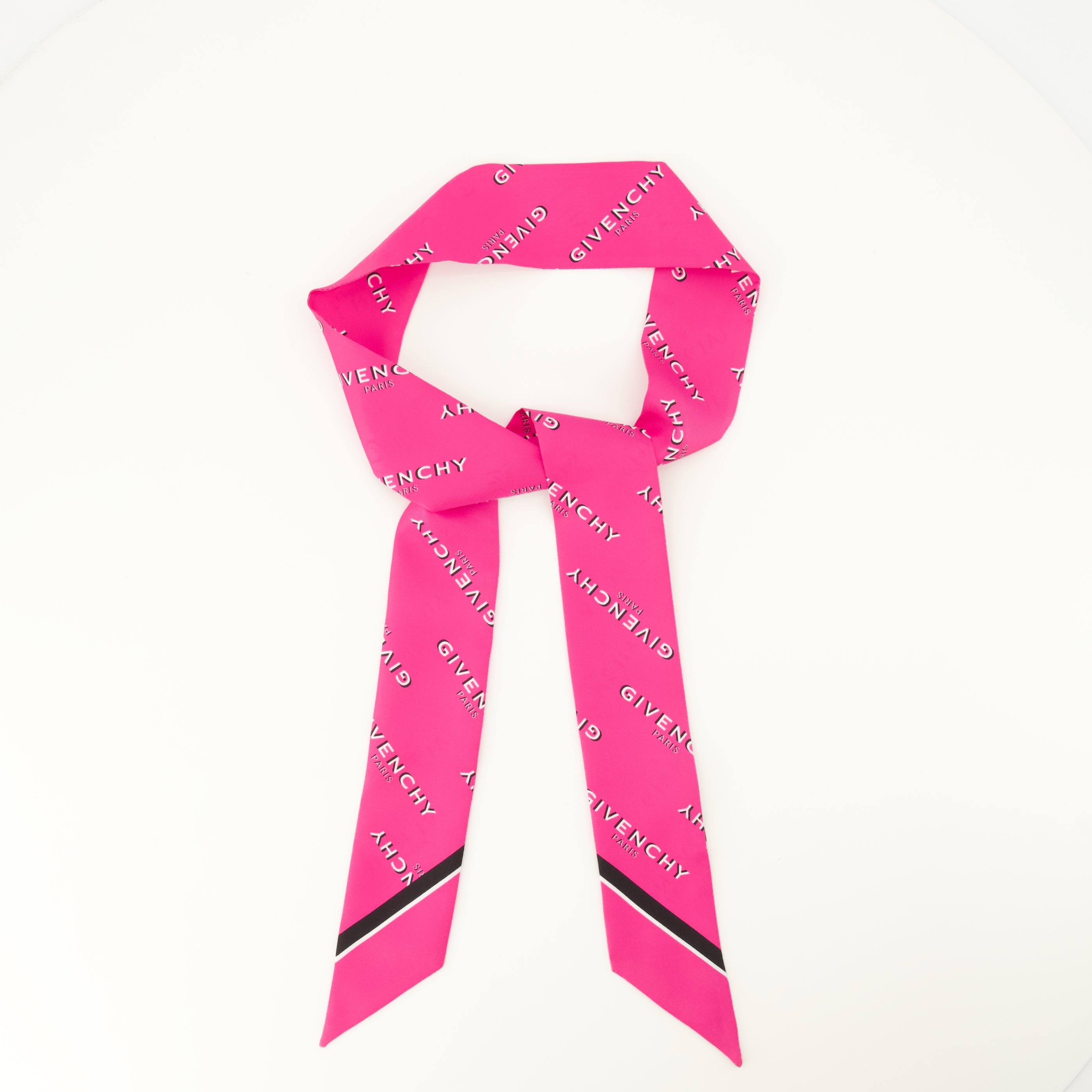 Écharpes, foulards et gants Bandeau en soie Shadow rose Givenchy Rose Femme