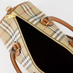 Sacs à main et épaule Sac Bowling à carreaux Burberry Beige Femme
