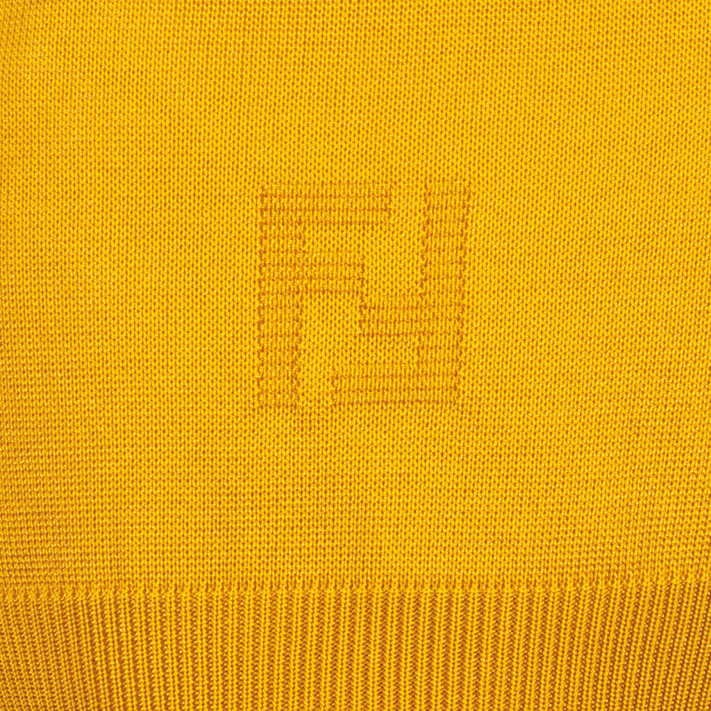 Polos Polo Listrado Multicolor Fendi Jaune Homme
