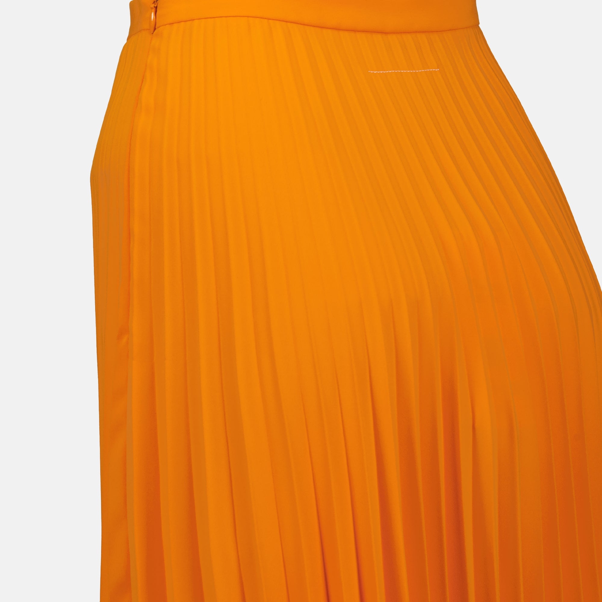 Skirts Pleated Skirt Mm6 Orange Femme