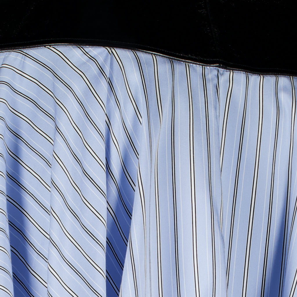 Jupes Falda Asimétrica a Rayas Azules Iro Bleu Femme