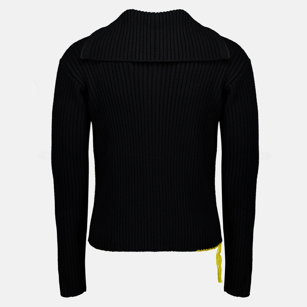 Maille ブラックジップカーディガン Fendi Noir Homme