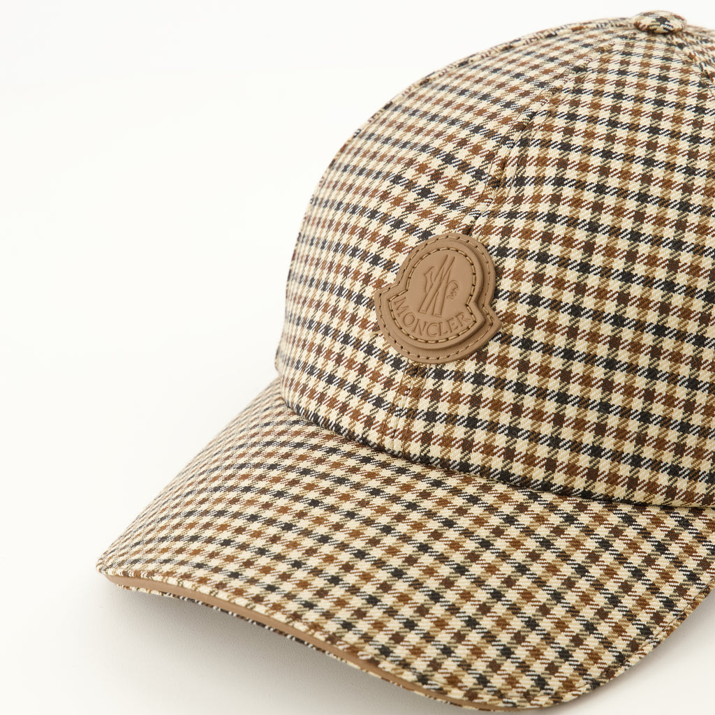 Chapeaux, casquettes et bonnets チェックウールキャップ Moncler Marron Homme