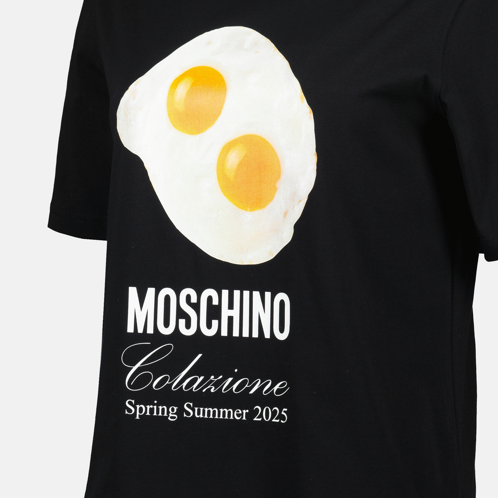 T-shirts T-shirt imprimé Colazione Moschino Noir Femme