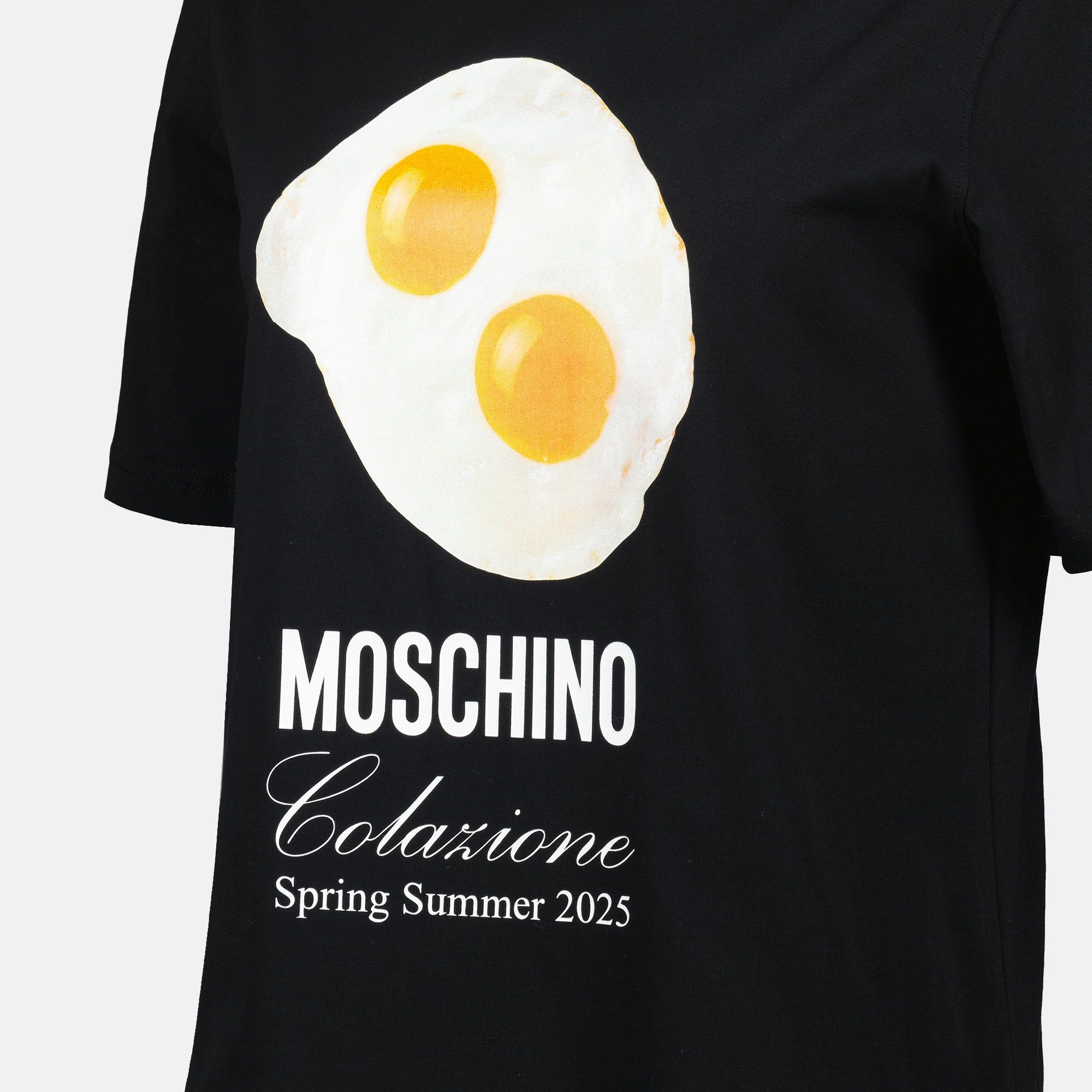 Camisetas T-shirt Colazione Impressa Moschino Preto Femme