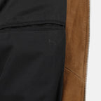 Image of the Ami PARIS Suede Leather Bomber Jacket for Men - Fall-Winter 2025 - Detailed View_6