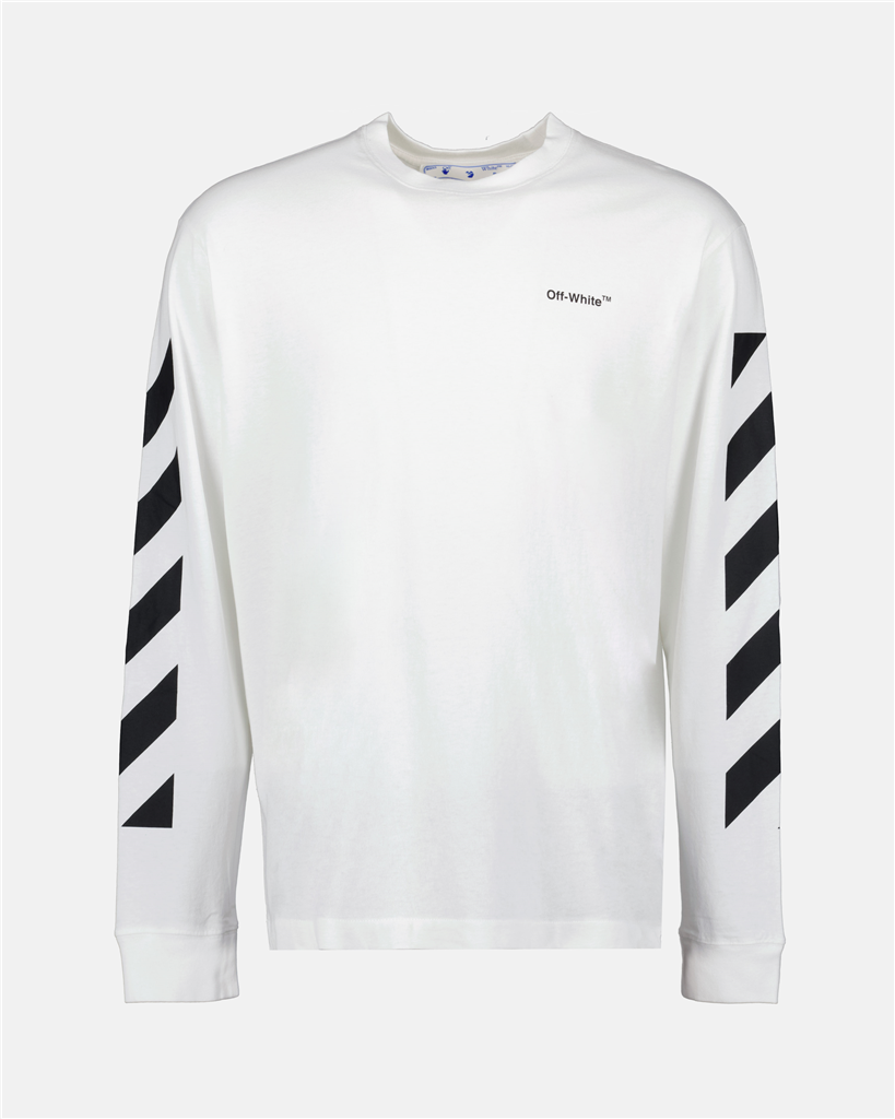 Camisetas OMAB064C99JER001 0110 white black Off-White Blanco Homme