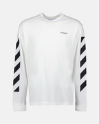 Camisetas OMAB064C99JER001 0110 white black Off-White Blanco Homme