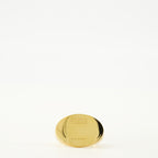 Imagen del artículo Anillo de Sello Ovalado Dorado de la marca Mm6 para Mujer - Temporada Otoño-Invierno 2025 - Vista Frontal