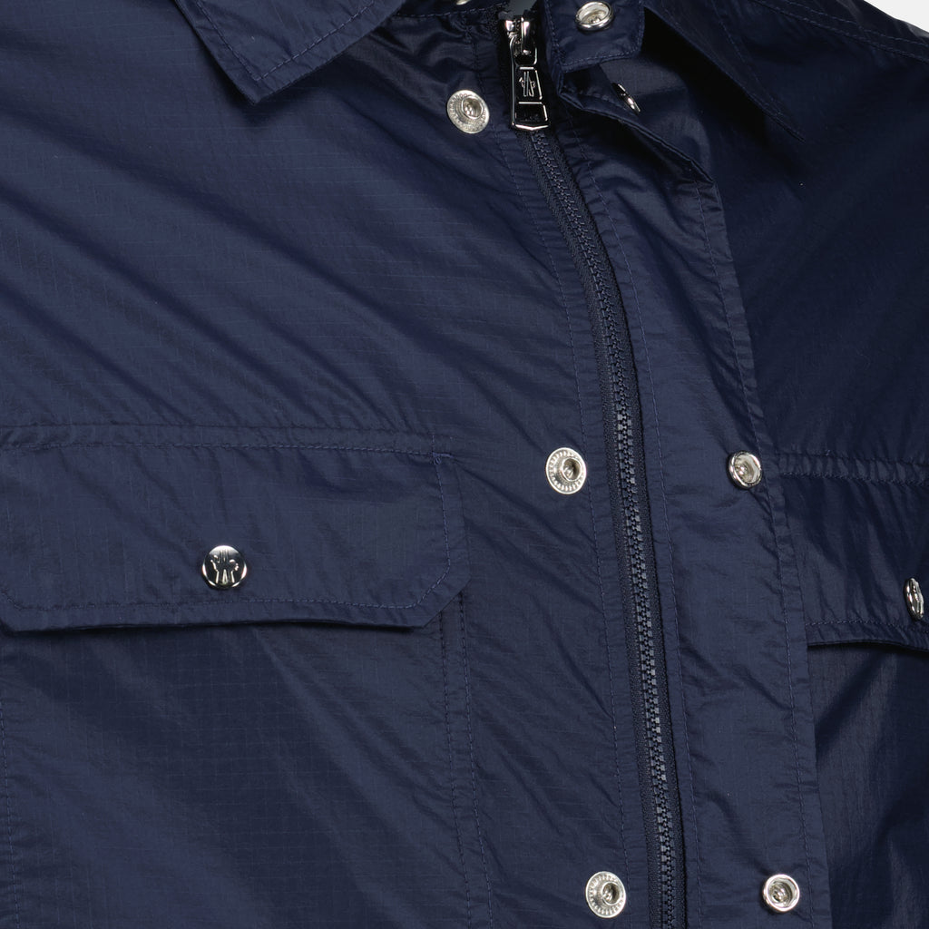 Chemises Camisa de Nylon Azul Marino Moncler Bleu foncé Homme