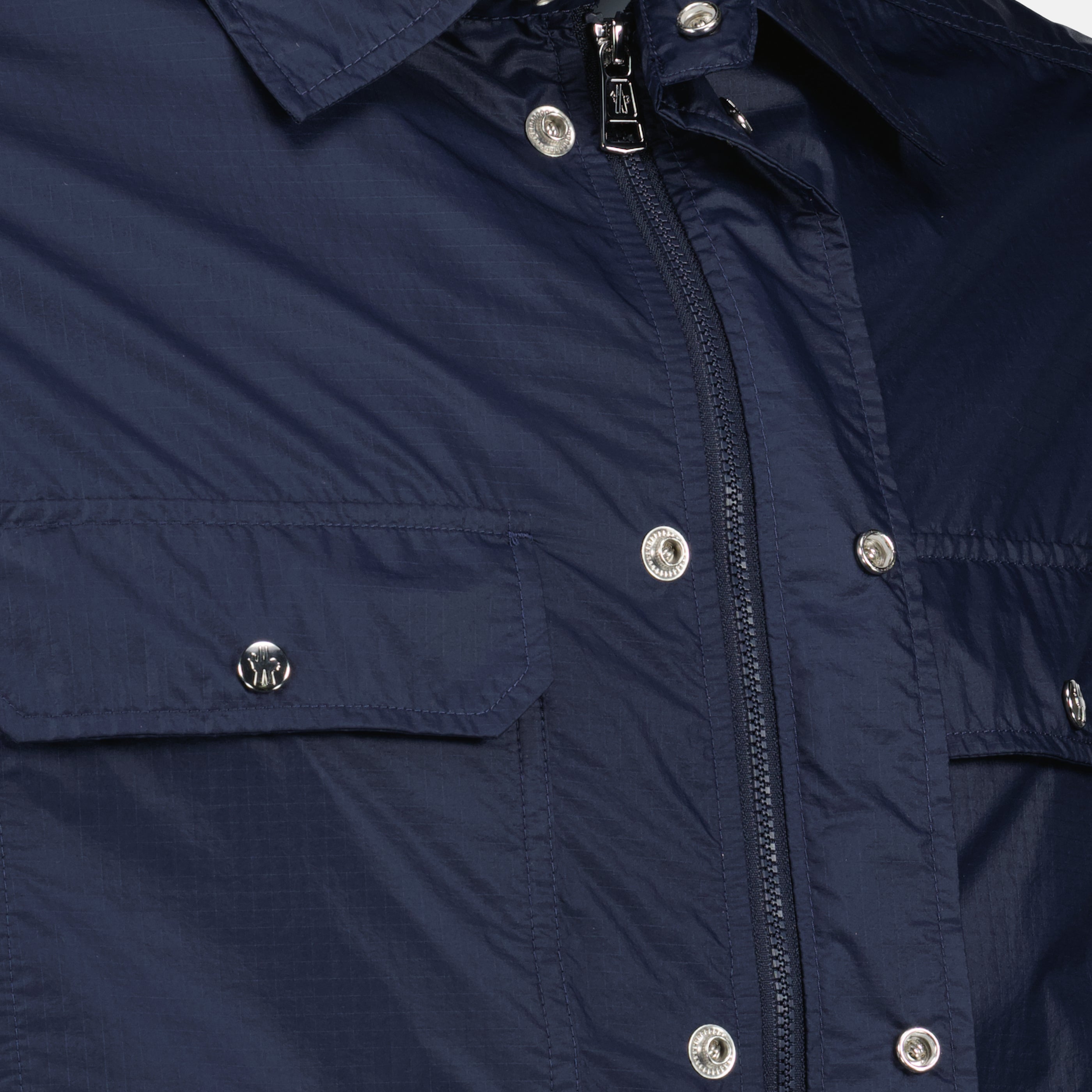 Chemises Camisa de Nylon Azul Marino Moncler Bleu foncé Homme