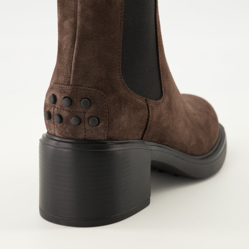 Image of the Tod's Women's Suede Ankle Boots - Autumn-Winter 2025 - Back View