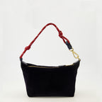 Imagen de la cartera de corduroy azul marino de Miu Miu para mujer - Temporada Primavera-Verano 2026 - Vista Trasera