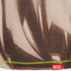 Immagine della maglietta T-Graphi stampata del marchio Diesel per donna - Stagione Autunno-Inverno 2025 - Vista Dettagliata 2
