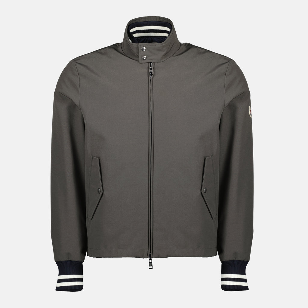 Image of the Moncler Men's Prieure Gray Reversible Bomber - Spring-Summer 2026 - Front View