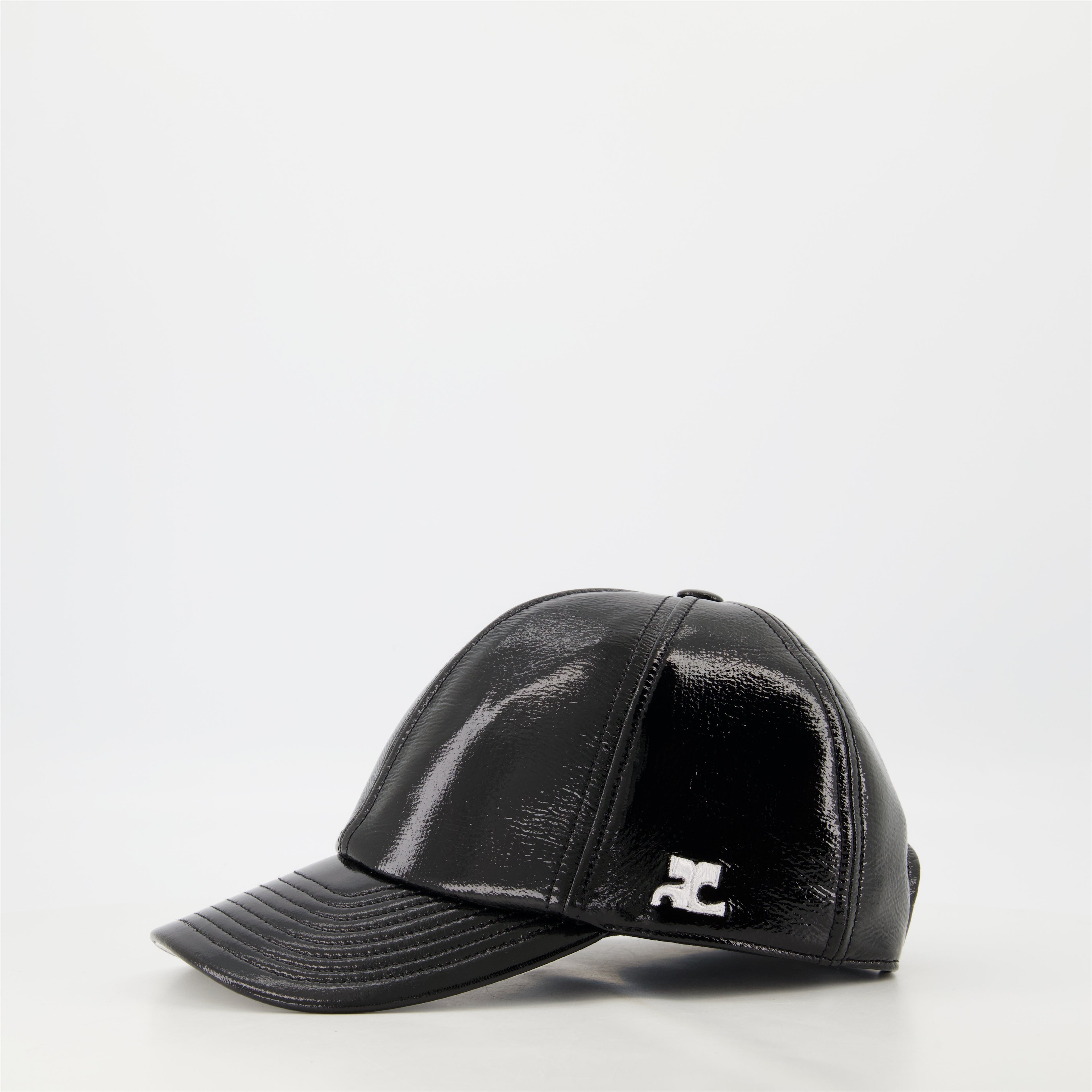 Chapeaux, casquettes et bonnets Casquette Réédition en vinyl Courrèges Noir Unisexe