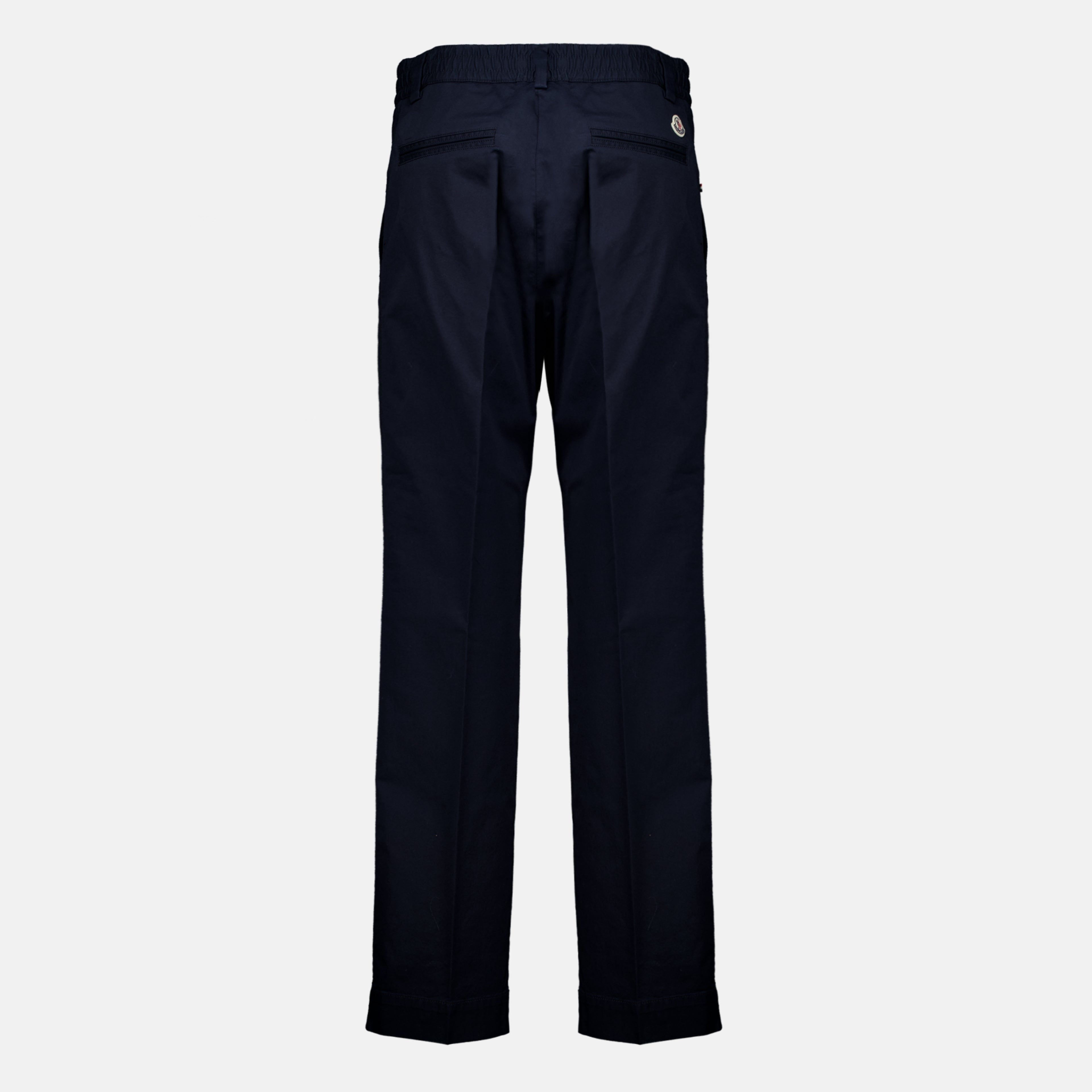 Pantalons Pantalon en coton bleu marine Moncler Bleu foncé Homme