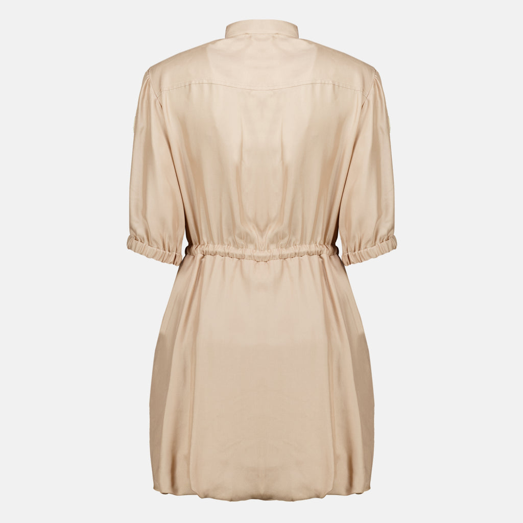 Robes Abito Camicia in Seta Beige Moncler Beige Femme