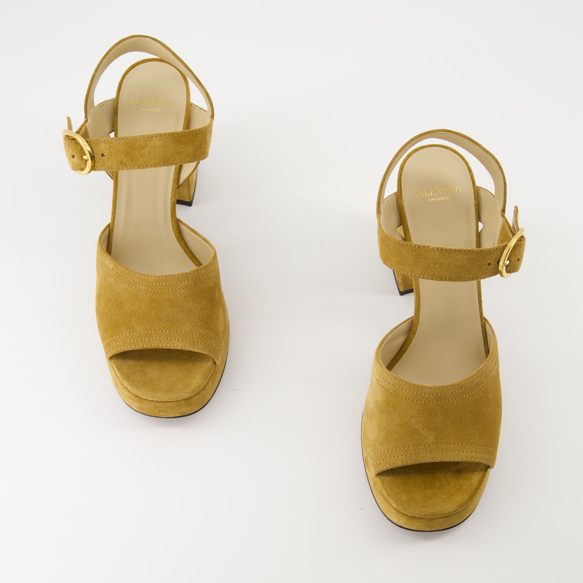 Chaussures ouvertes Sandales à talons Fawcette Valentino Garavani Marron Femme